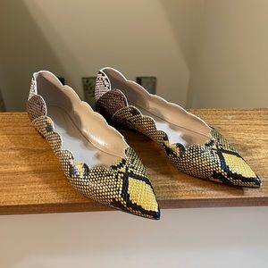 Chloe Multi-color snakeskin pattern flats